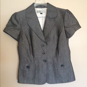 TAHARI Grey Skirt Suit